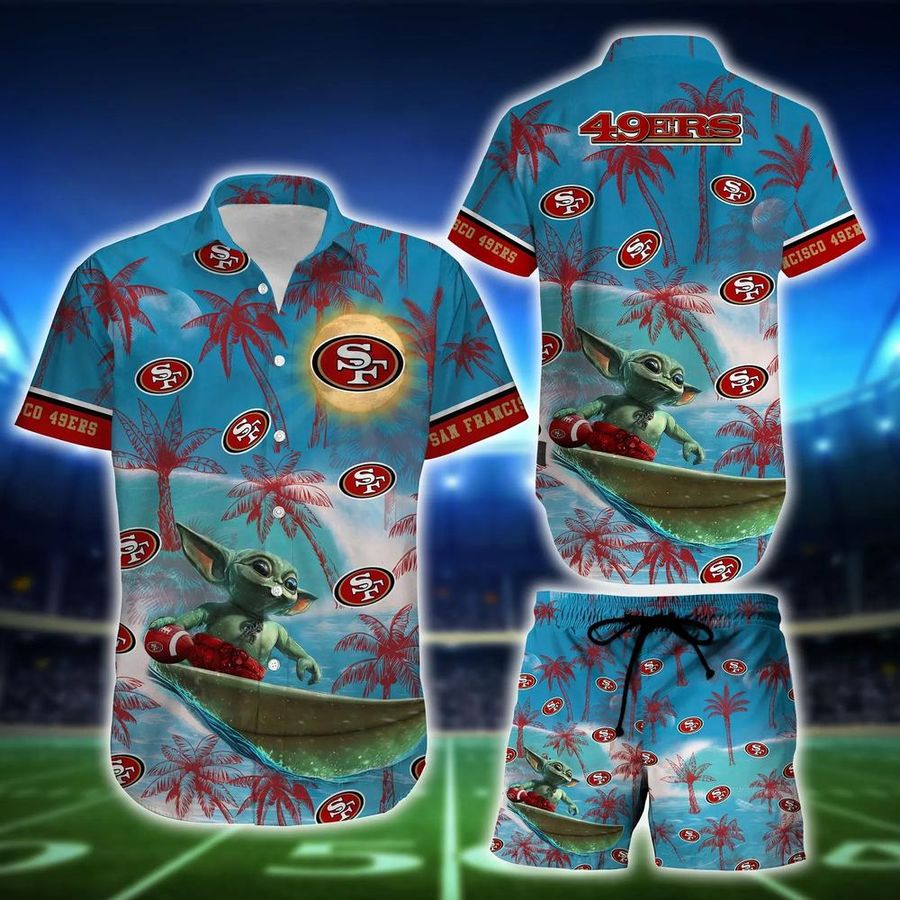 San Francisco 49ers Footbal NFL Baby Yoda Hawaiian Shirt And Short Style Hot Trends Summer Gift For Men Women