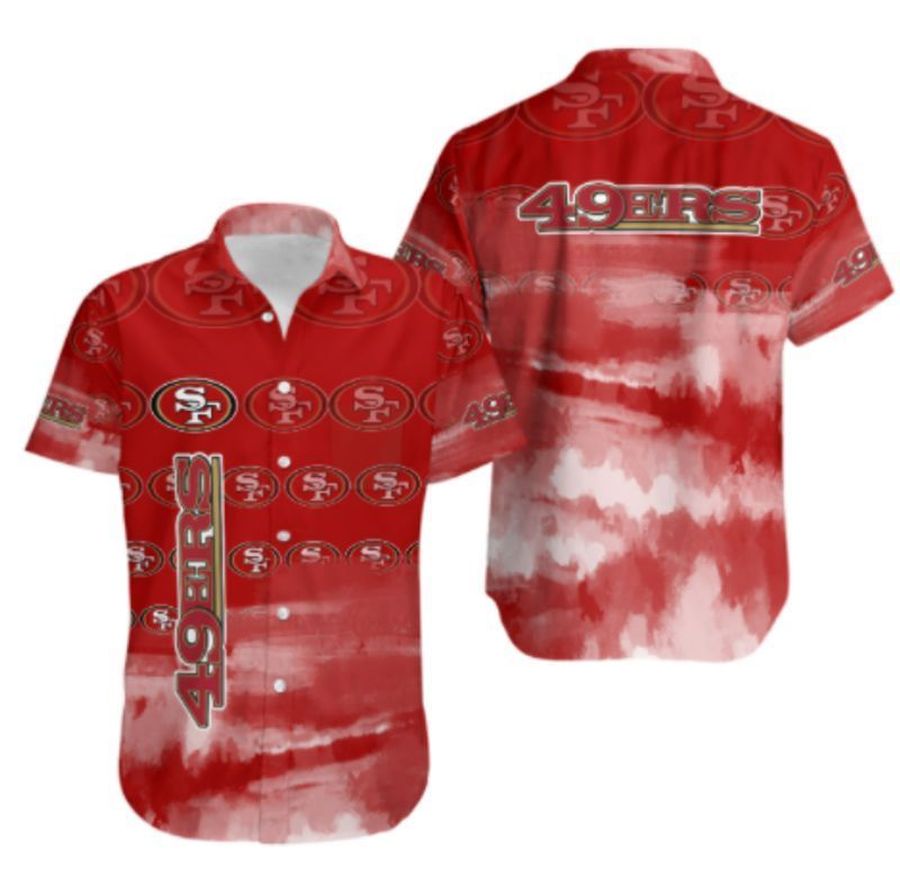 San Francisco 49ers NFL Gift For Fan Hawaiian Graphic Print Short Sleeve Hawaiian Shirt H97 - 5376
