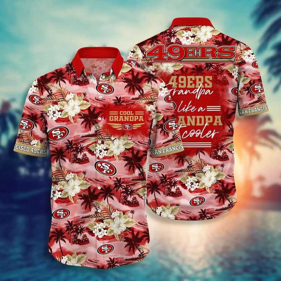 San Francisco 49ers NFL Hawaiian Shirt And Short For Grandparent New Trending Beach Shirt