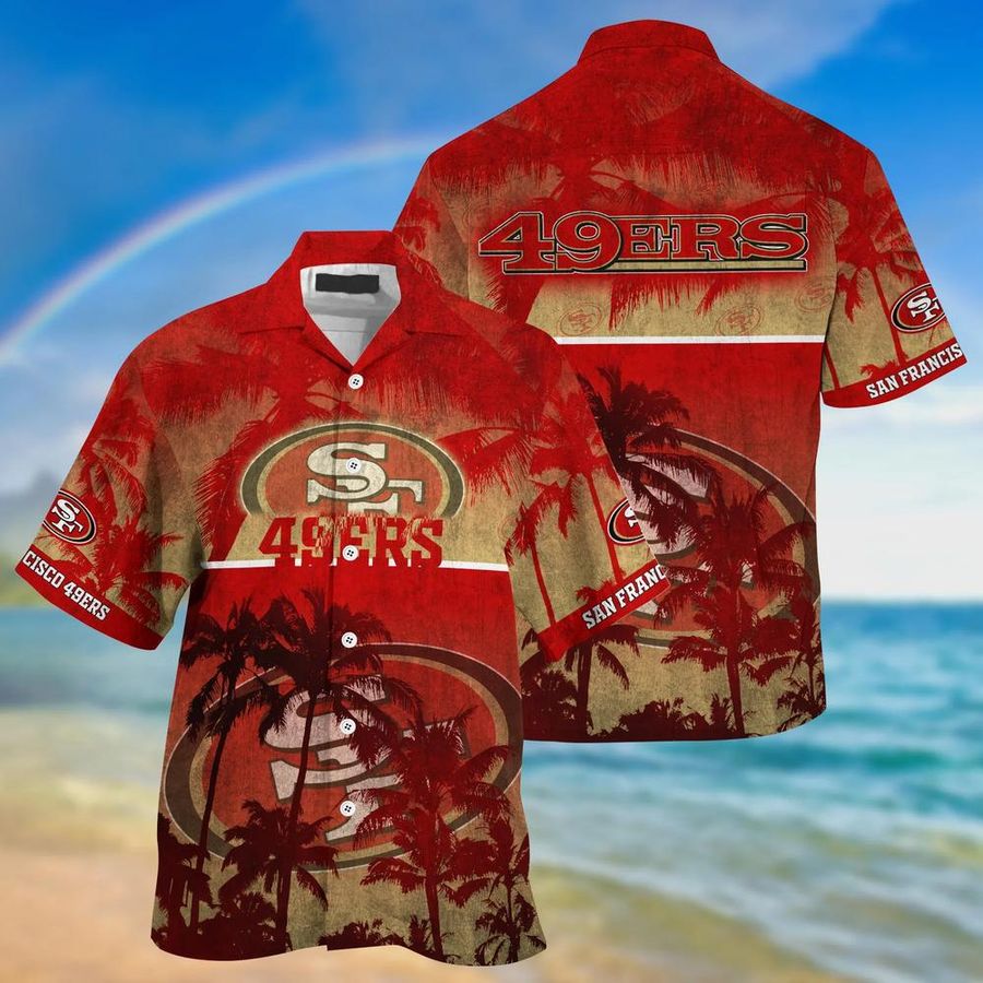 San Francisco 49ers NFL Hawaiian Shirt And Short Style Tropical Pattern Hot Trending Summer For Awesome Fans
