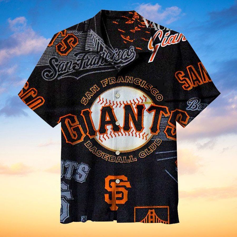 San Francisco Giants Baseball Mlb Hawaiian Graphic Print Short Sleeve Hawaiian  Shirt L98 - 5859