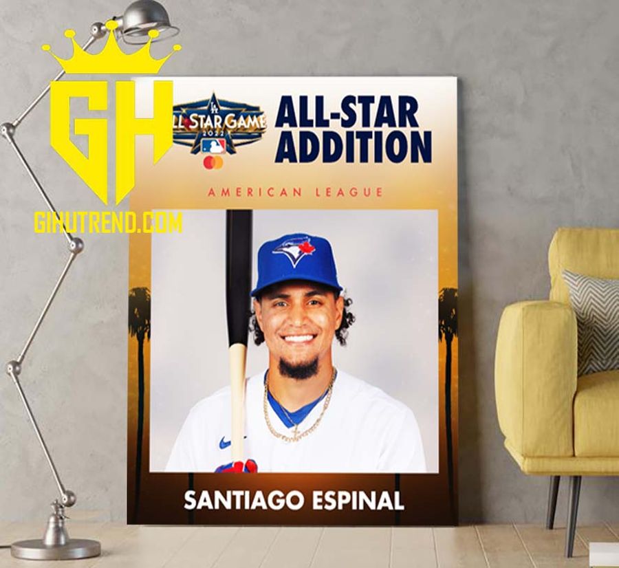 Santiago Espinal 2022 All-Star Game Poster Canvas