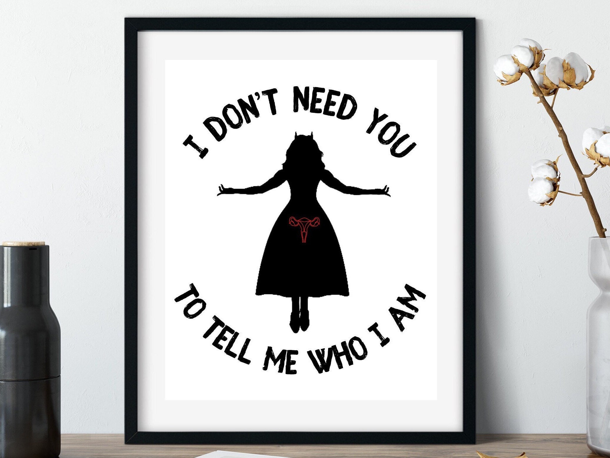 Scarlet Witch Women's Rights Printable, Roe v Wade Poster, Feminist Print, My Body My Choice, Pro Choice