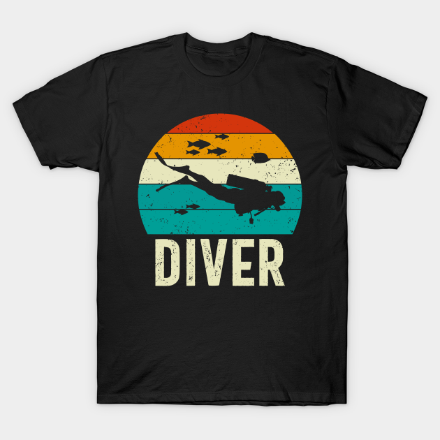 Scuba Diving Shirt Men Women Divers Vintage Diving T-shirt, Hoodie, SweatShirt, Long Sleeve