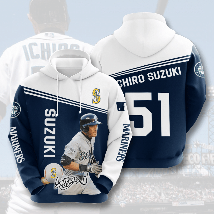 Seattle Mariners Ichiro Suzuki3d Hoodie Sweatshirt For Fans Men Women All Over Printed Hoodie.png