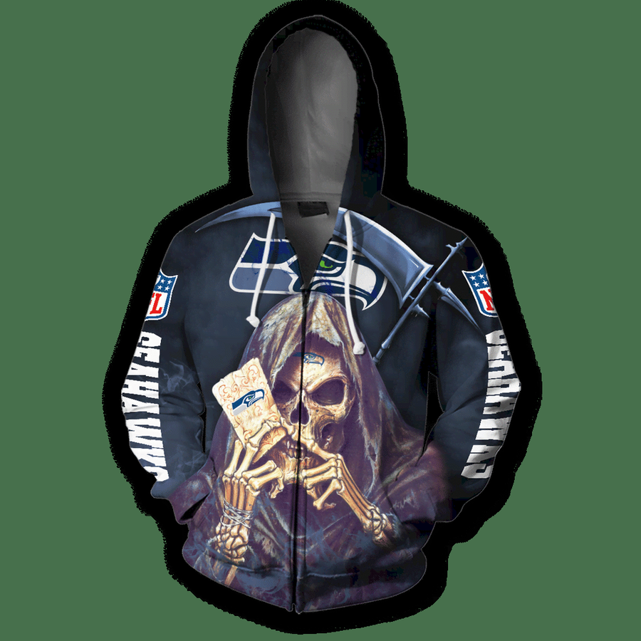 Seattle Seahawks Hoodie Mens Halloween Death Card Custom.png