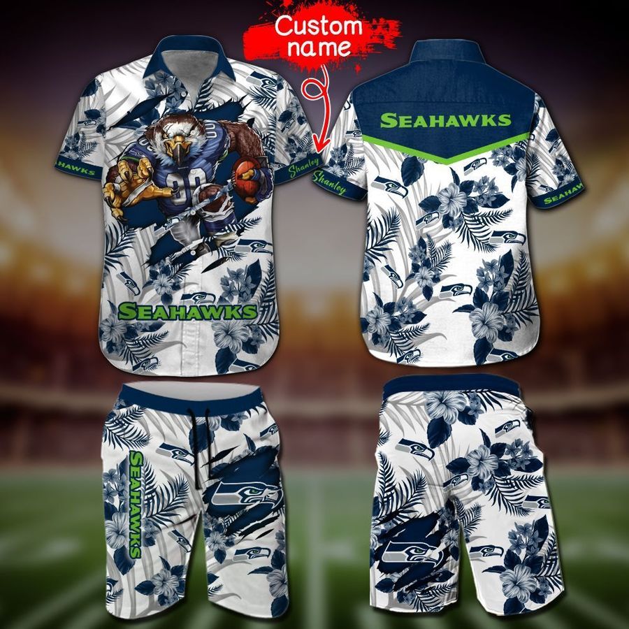 Seattle Seahawks NFL Gift For Fan Hawaii Shirt and Shorts Summer Collection 7 H97