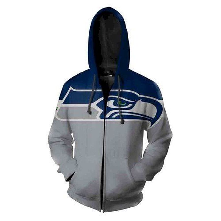 Seattle Seahawks Nfl Seattle Seahawks 3D Hoodie Sweatshirt Zip