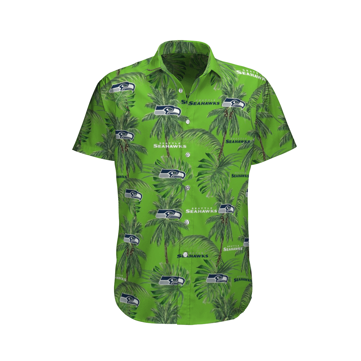 Seattle Seahawks Tropical Palm Tree Hawaii Shirt And Shorts
