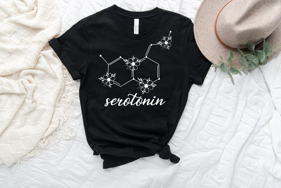 Serotonin Women Racerback Tank Mental Health Unisex T-Shirt