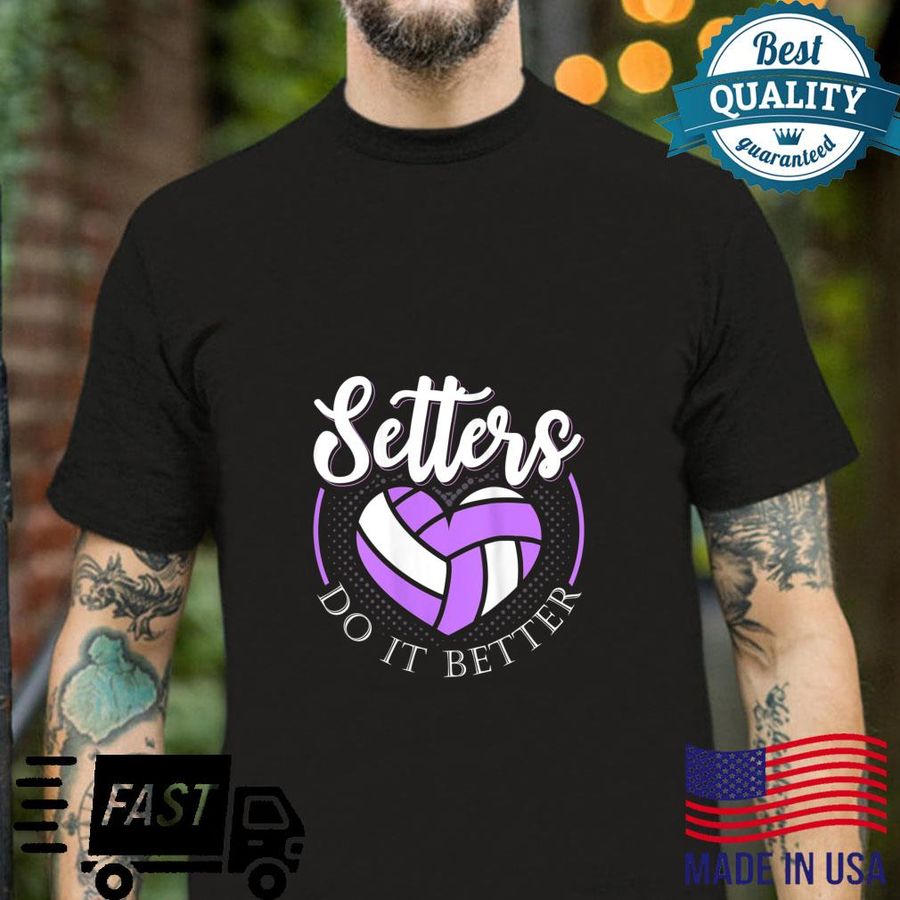 Setters Do It Better, Purple Volleyball Setter Shirt