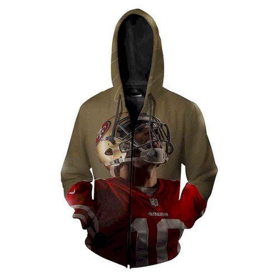 SFO Nfl Jimmy Garoppolo SFO 3D Hoodie Sweatshirt Zip
