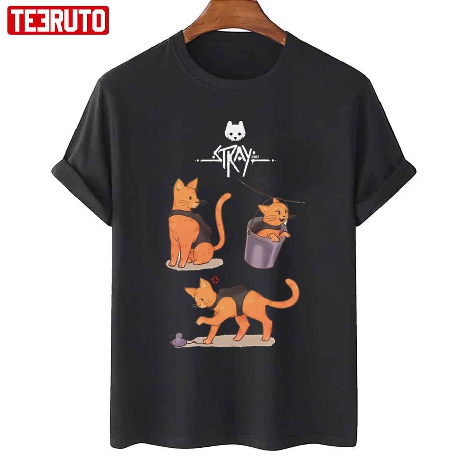 Shades Of Cat Stray Game Art Unisex T-Shirt