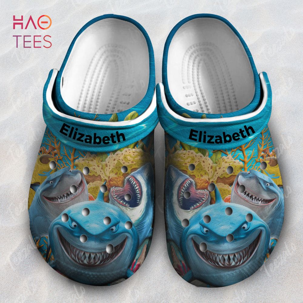 Shark Coral Personalized Crocs Shoes