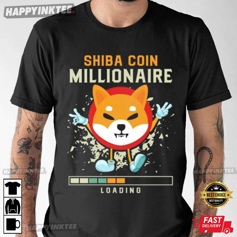 Shiba Coin Millionaire Funny T-Shirt