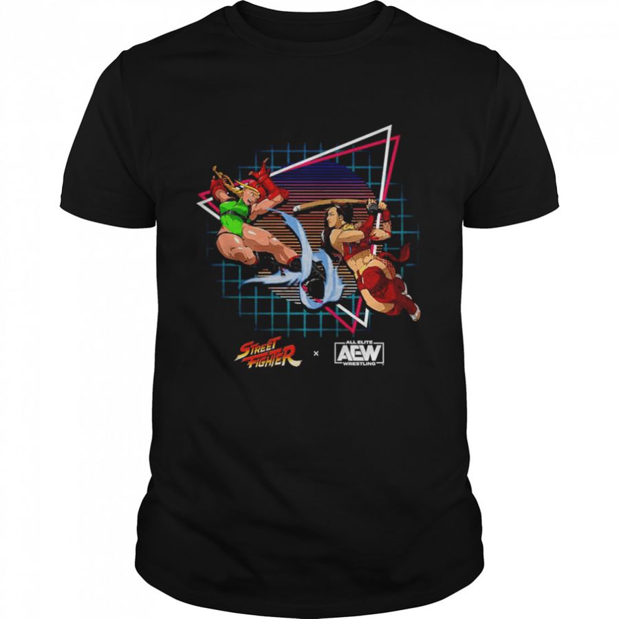 Shida vs Cammy Street Fighter X AEW shirt