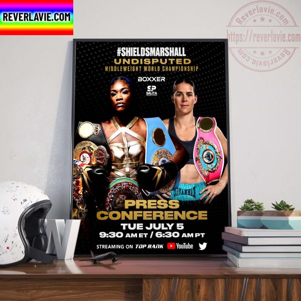 Shieldsmarshall Undisputed Middleweight World Championship Boxxer Salita Promotions Press Conference Home Decor Poster Canvas