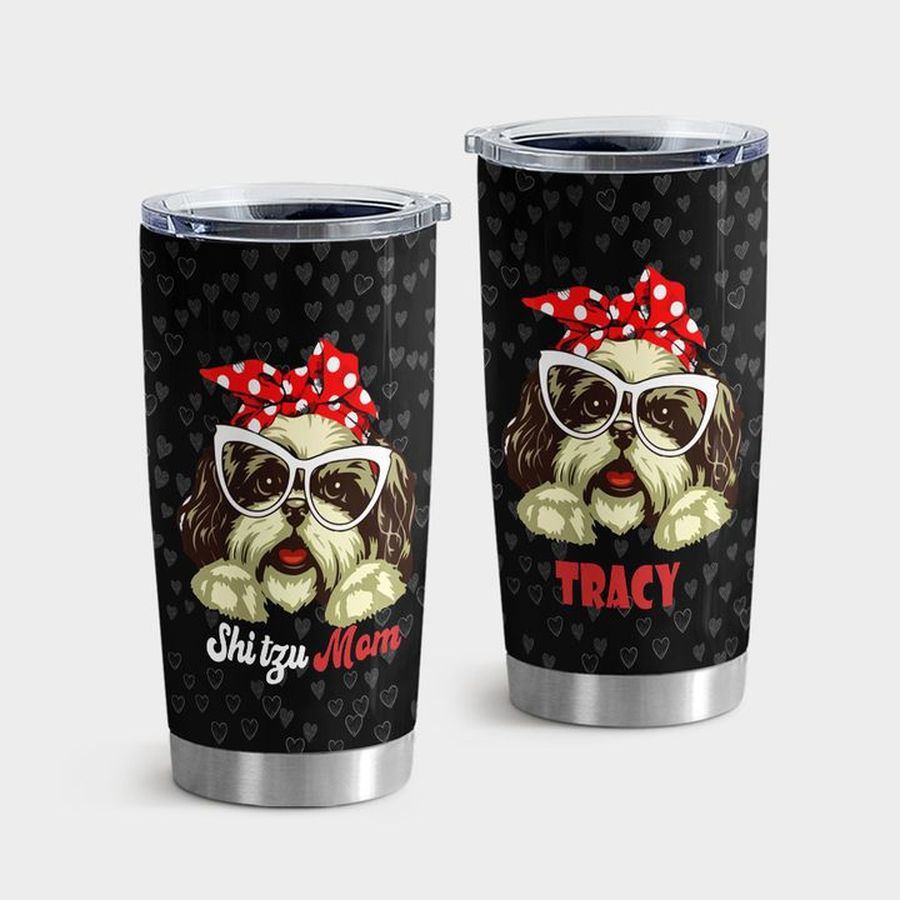 Shih Tzu Dog Gift Insulated Tumbler, Shih Tzu Dog Tumbler Tumbler Cup 20oz , Tumbler Cup 30oz, Straight Tumbler 20oz