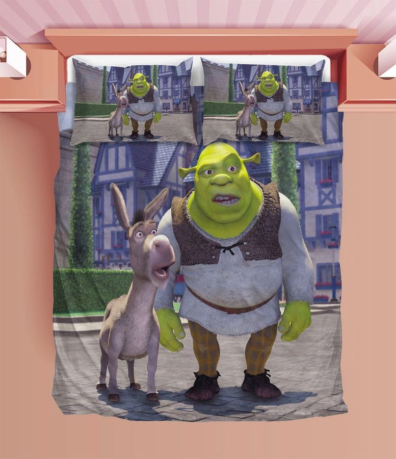 Shrek Duvet Shrek Bedding Sets Comfortable Gift, Quilt Bed Sets,