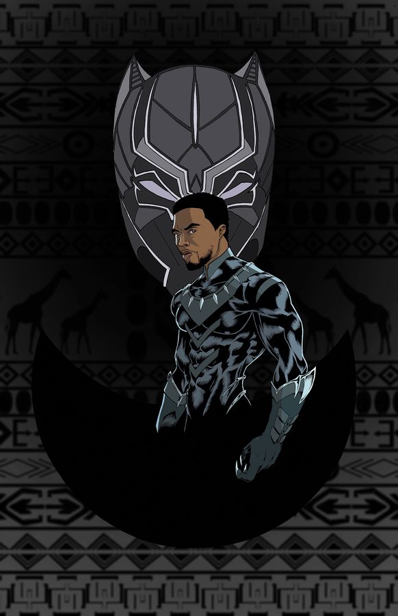 Signed Black Panther Print
