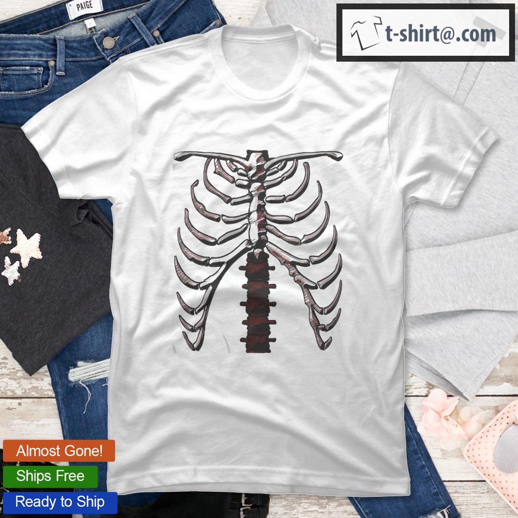 Skeleton Rib Cage Cool Halloween Ver.1Rw Shirt