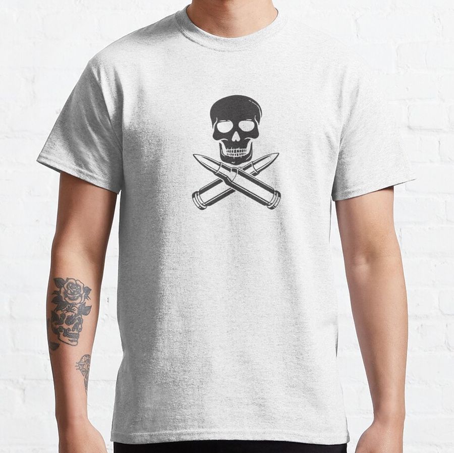 Skull and Bullets Classic T-Shirt