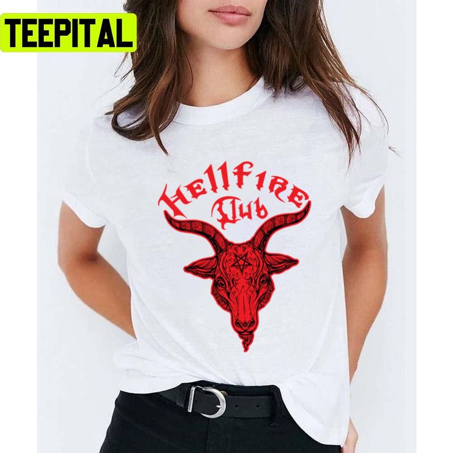 Skull Design Hellfire Club Stranger Things Unisex T-Shirt