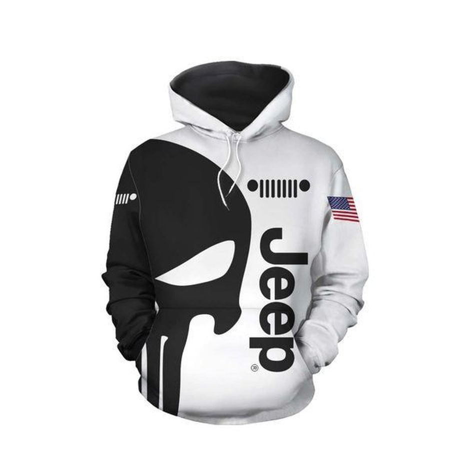 Skull Jeep 3D Hoodie For Men For Women All Over Printed Hoodie