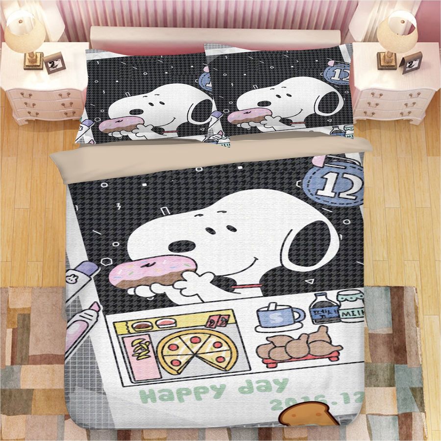 Snoopy #4 Duvet Cover Quilt Cover Pillowcase Bedding Sets Bed