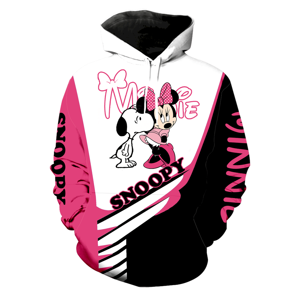 Snoopy And Minnie Mouse Full All Over Print K2043 Hoodie