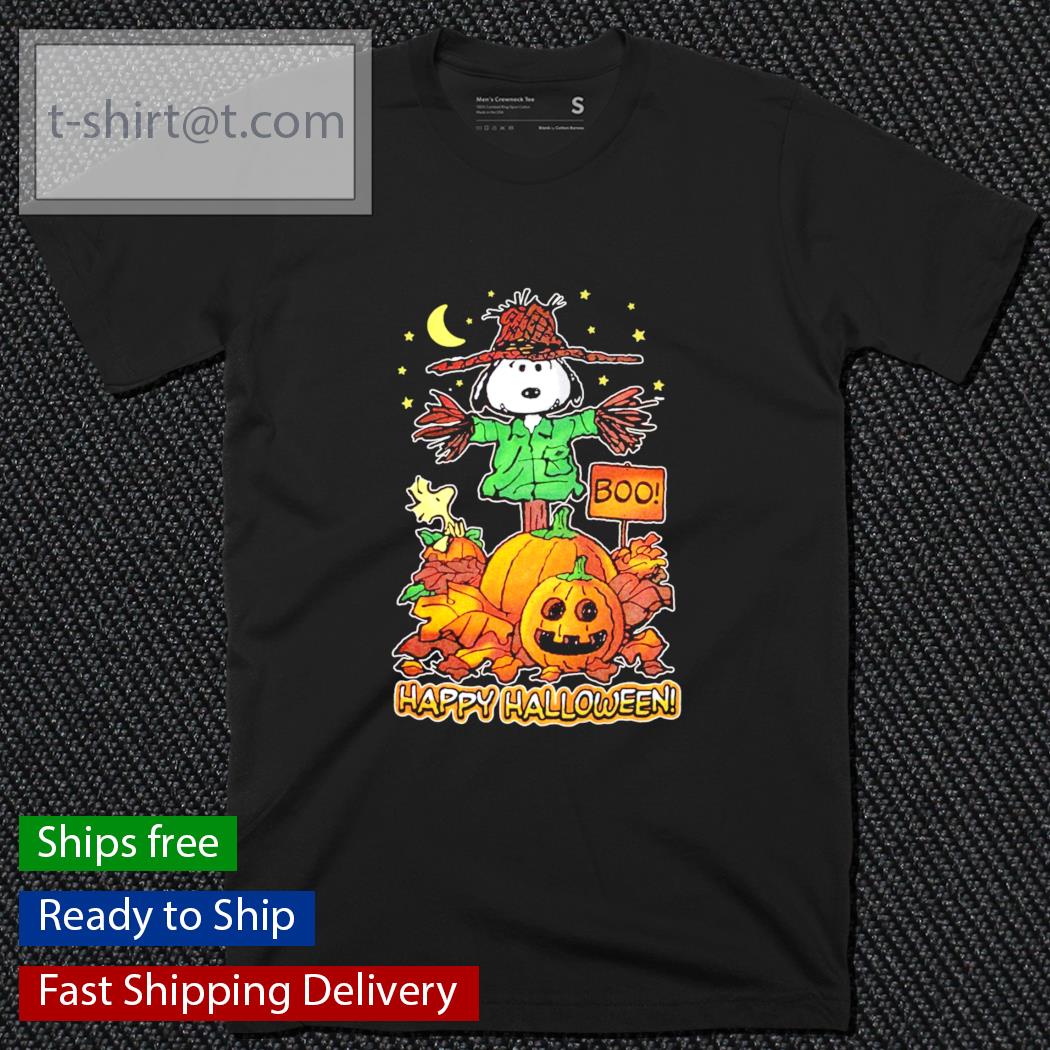 Snoopy and Woodstock Boo Pumpkin Happy Halloween shirt