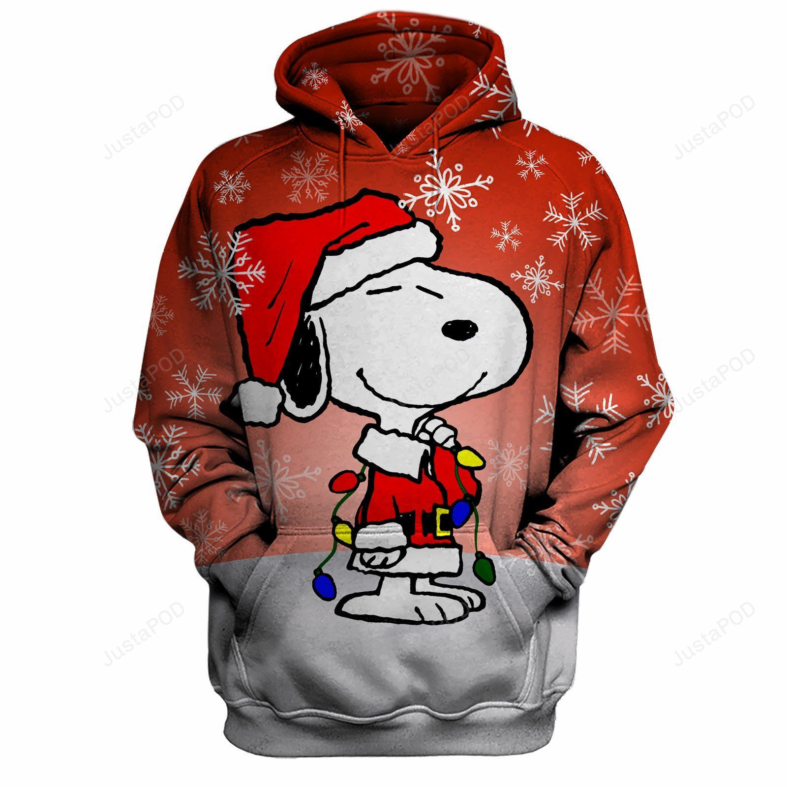 Snoopy Christmas 3D All Over Printed Hoodie Zip-up Hoodie Ugly