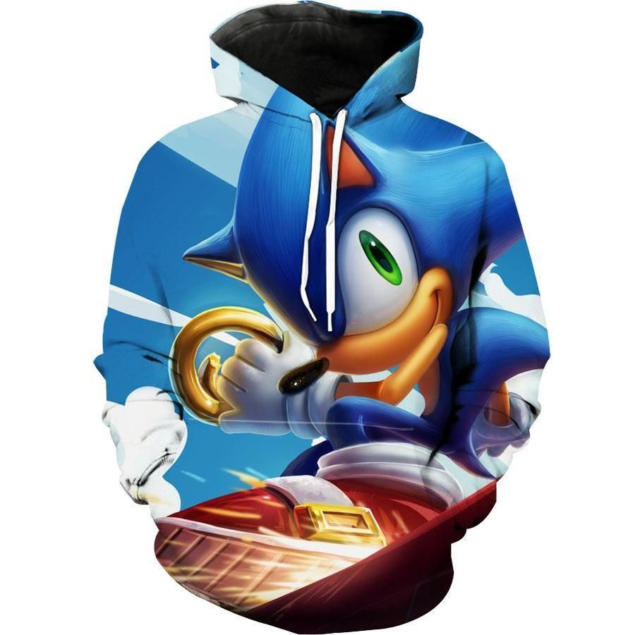 Sonic Sonic The Hedgehog Game Hoodie 3D