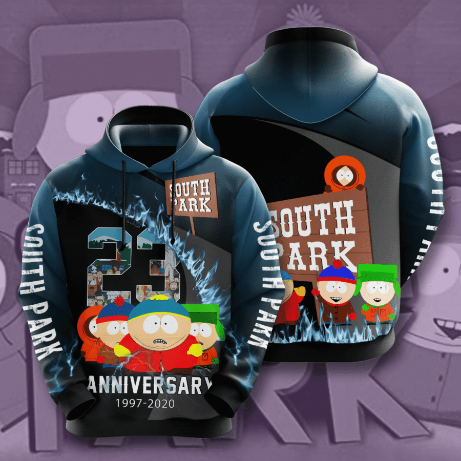 South Park Movie Character Anniversary 23 Years 3D Hoodie For Men For Women All Over Printed Hoodie Shirt 2020