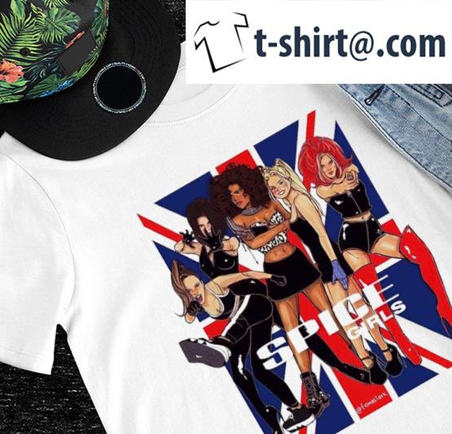 Spice Girls Band United Kingdom flag art shirt