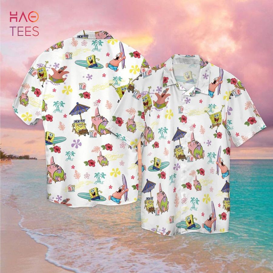 Spongebob Squarepants White Hawaiian Shirt Hawaiian Shirt