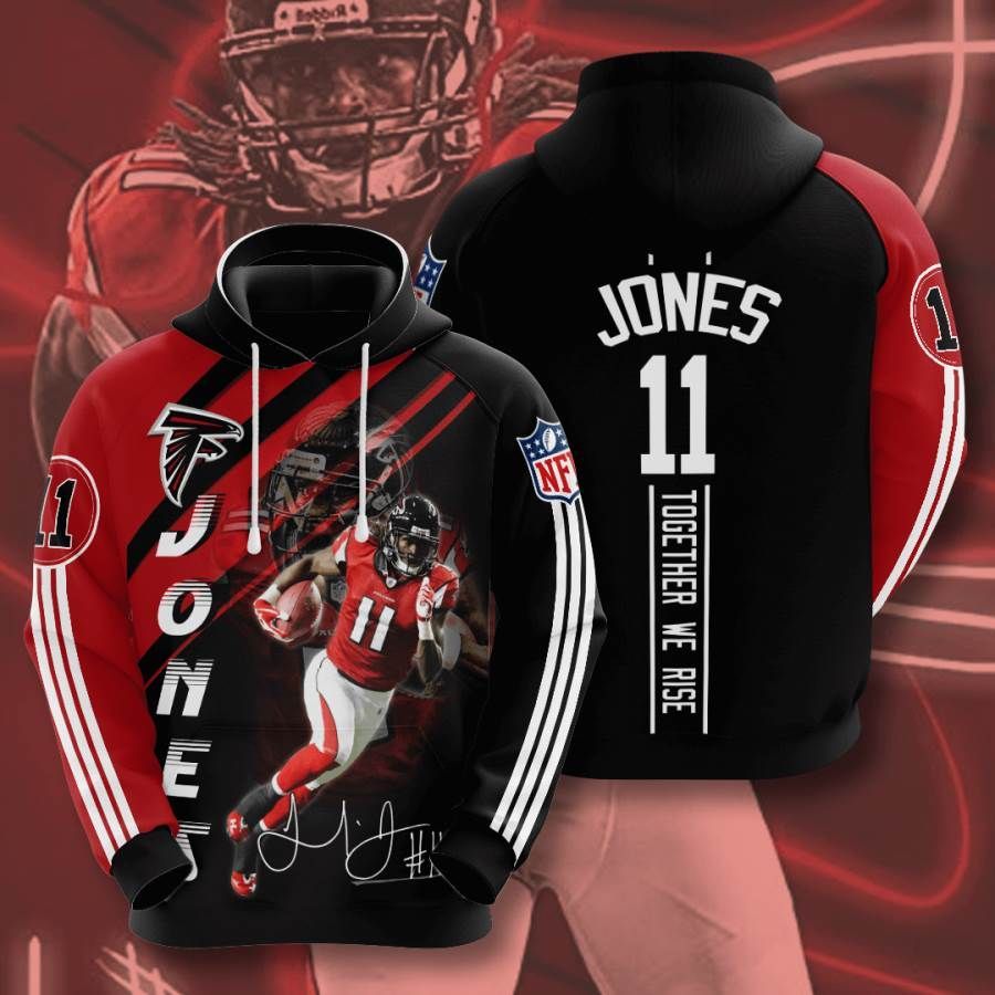 Sports American Football Nfl Atlanta Falcons Julio Jones Usa 951 Hoodie 3D