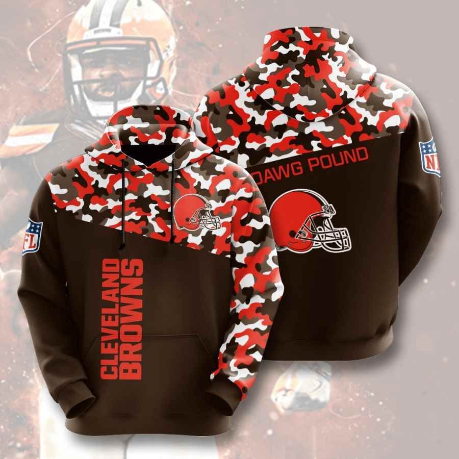 Sports American Football Nfl Cleveland Browns Usa 113 Hoodie 3D