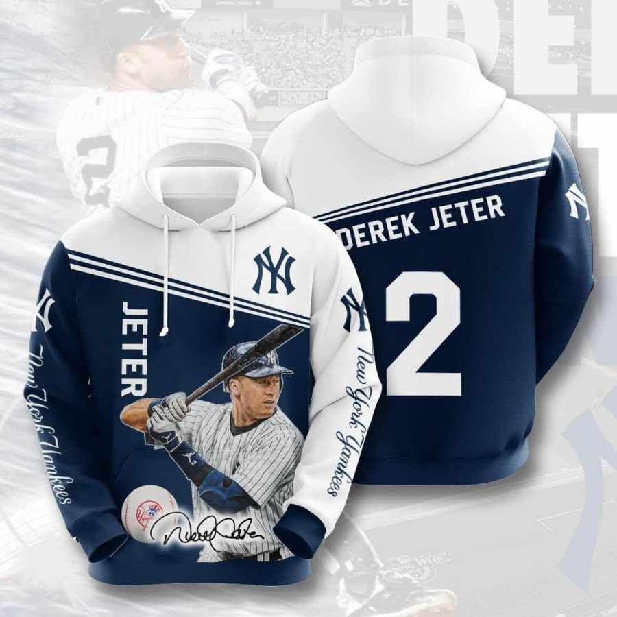 Sports Baseball Mlb New York Yankees Derek Jeter Usa 692 Hoodie 3D