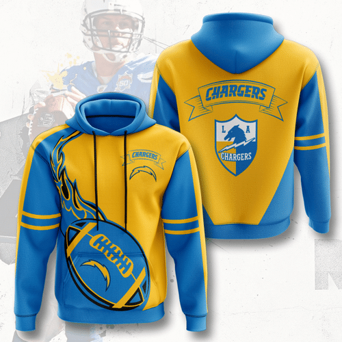 Sports Team Los Angeles Chargers No648 Hoodie 3D