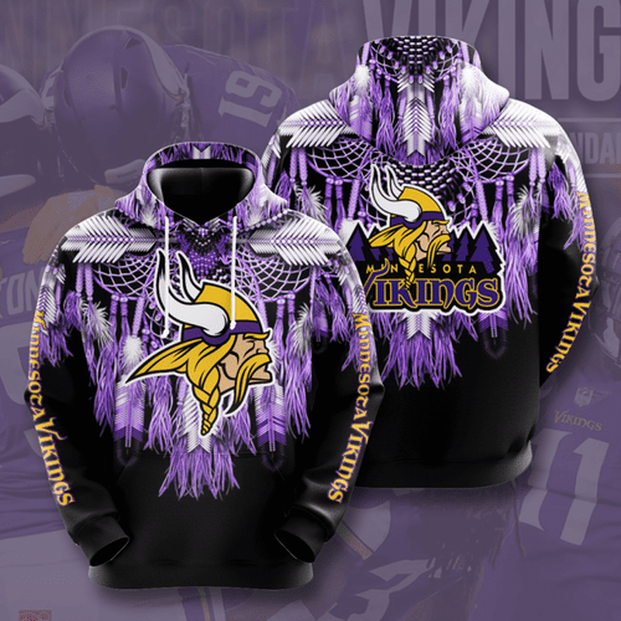 Sports Team Nfl Minnesota Vikings Native Full Printed No850 Hoodie 3D.png