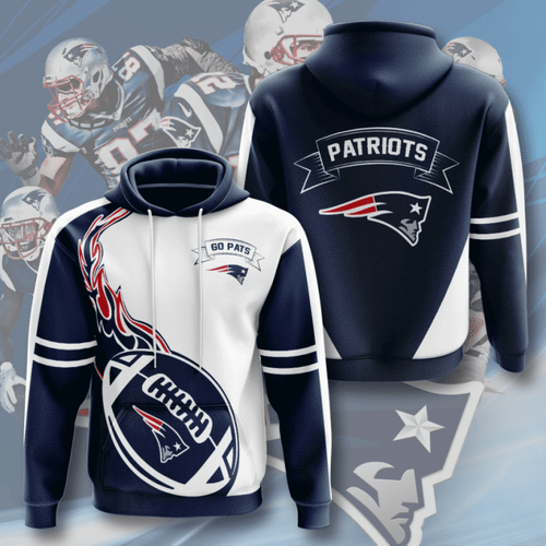 Sports Team Nfl New England Patriots No680 Hoodie 3D