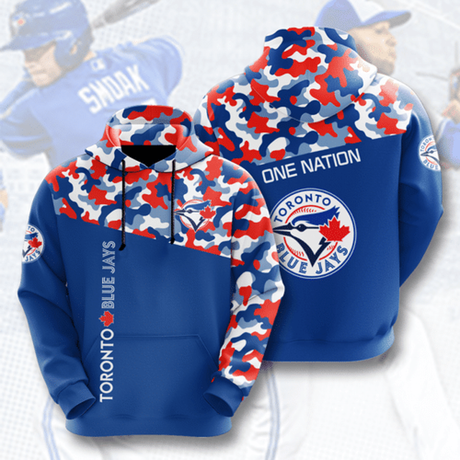 Sports Team Toronto Blue Jays Camo No20 Hoodie 3D.png