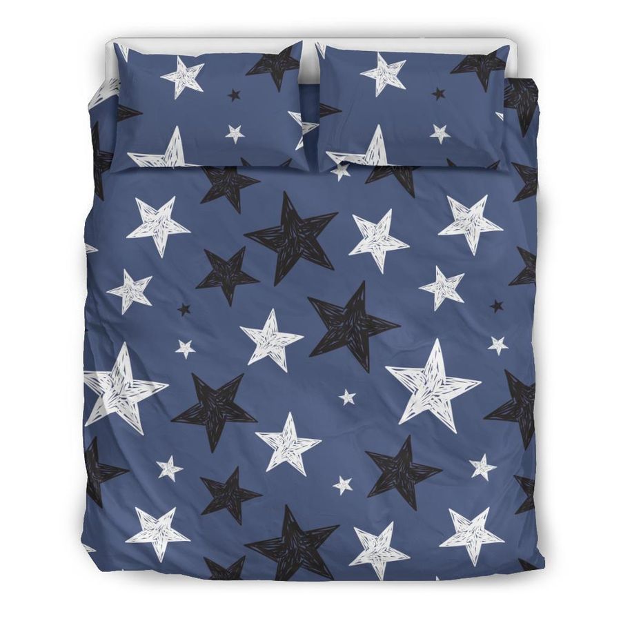 Star Print Pattern Duvet Cover Bedding Set
