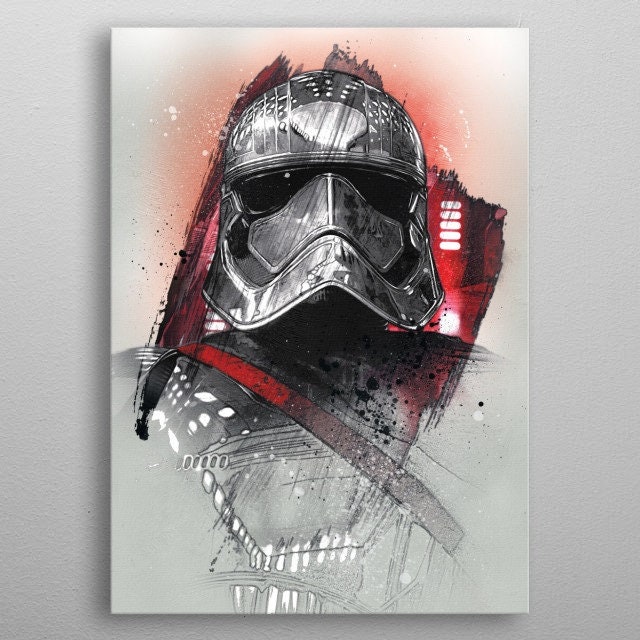 Star Wars Captain Phasma Metal Artwork Plate Home Decor Movie Cover Poster