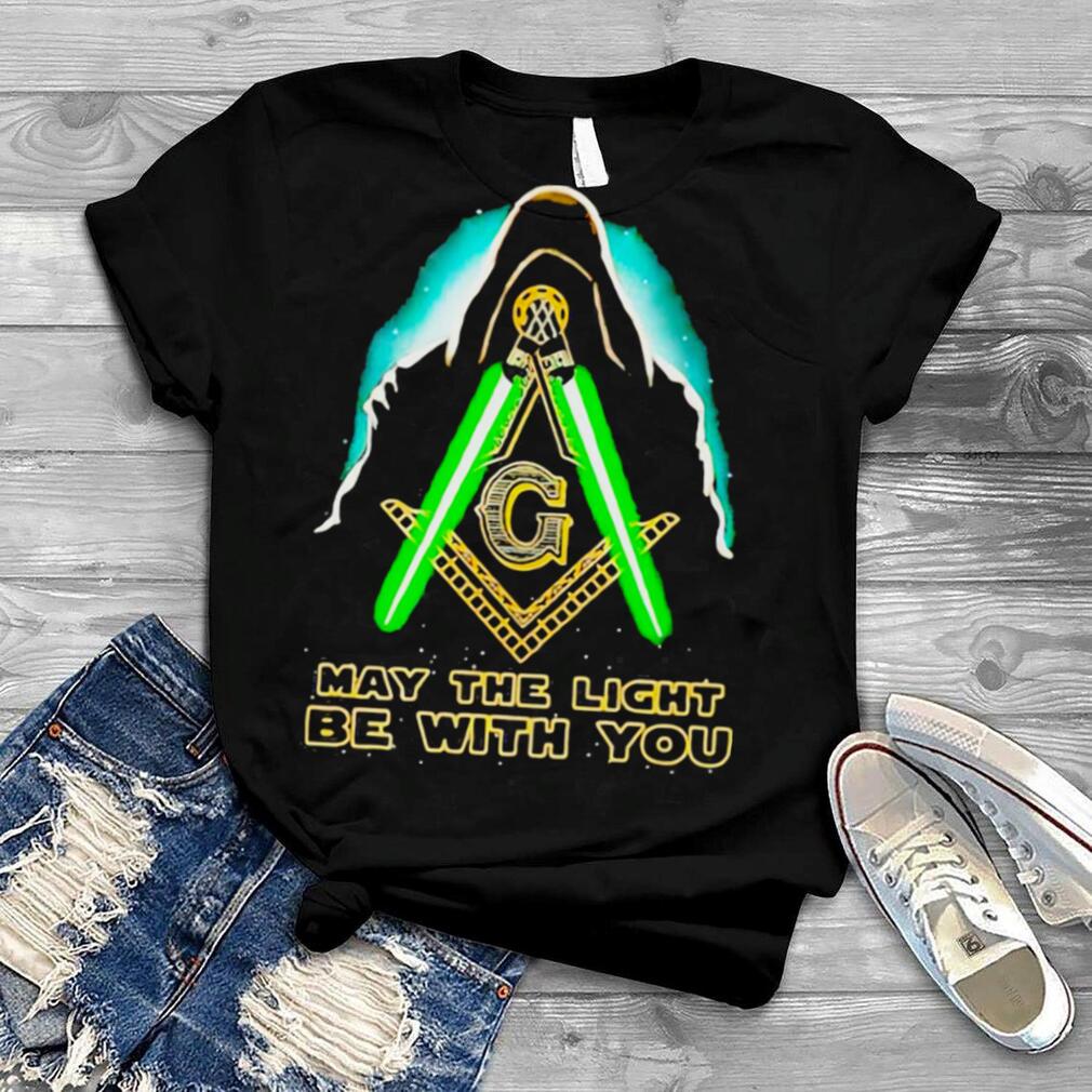 Star Wars Darth Vader May The Light Be With You Freemasonry T Shirt
