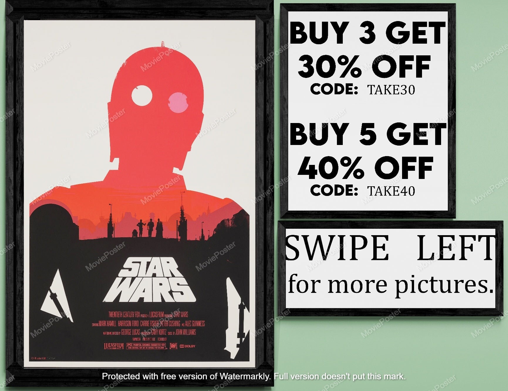 Star Wars - MovieShow Poster Wall Art - Printed & Shipped #255
