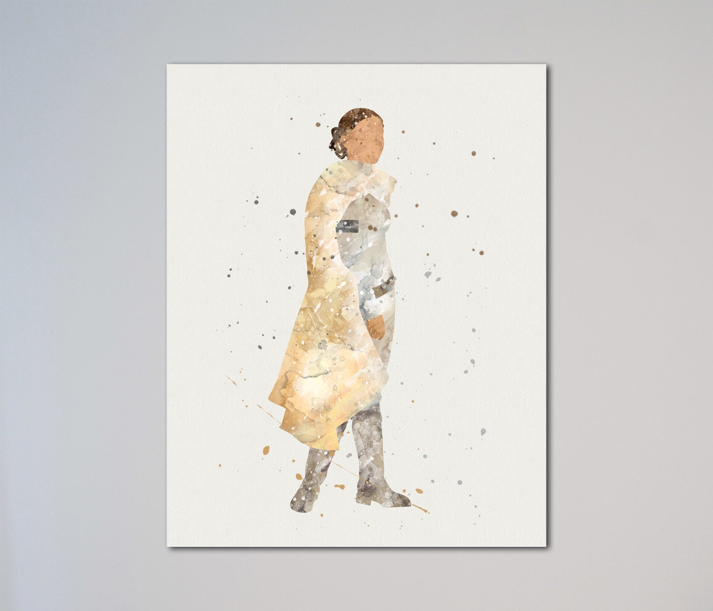 Star Wars Padme Amidala Poster Watercolor Art Print gift for her gift for him