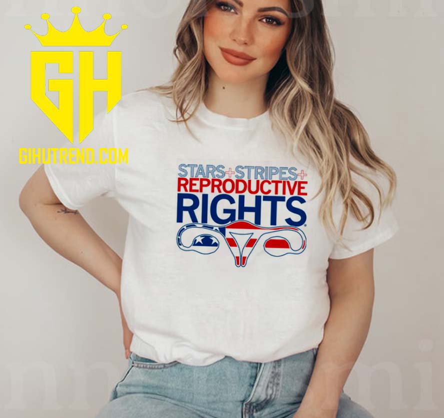 Stars Stripes And Reproductive Rights Flag American Color T-Shirt