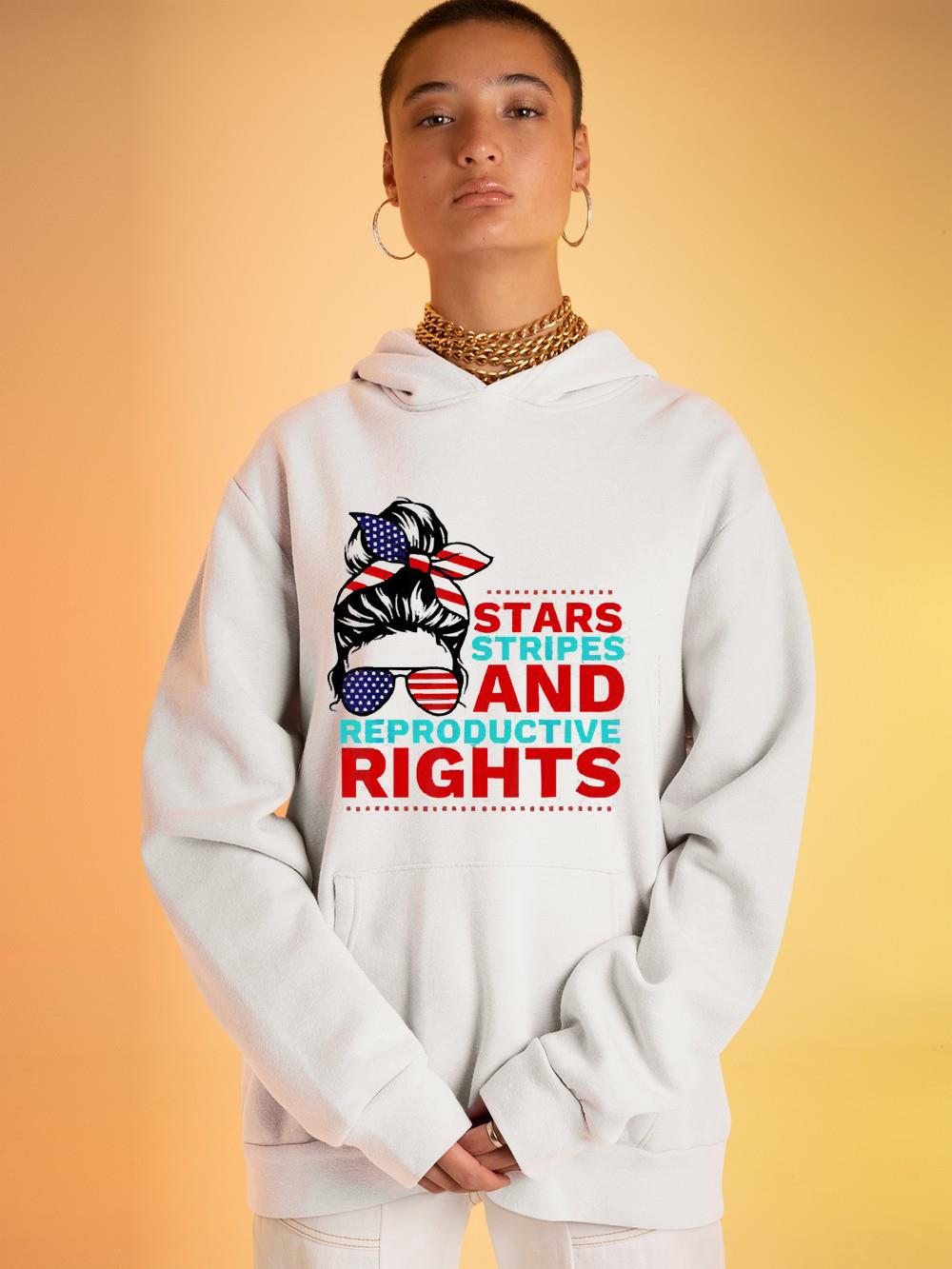 Stars Stripes Reproductive Rights 4th of July USA shirt